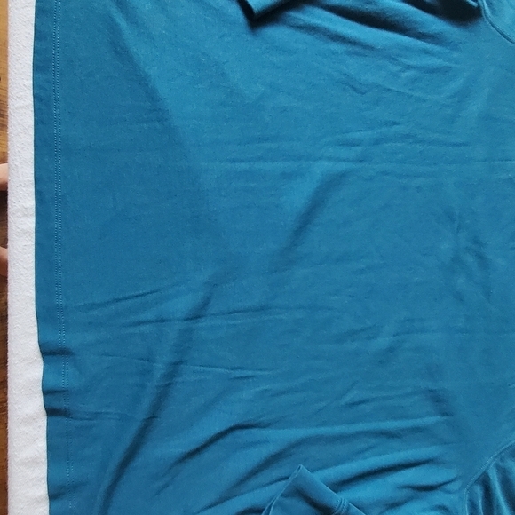 L.L. Bean Teal Mock Neck Long Sleeve Sz 1X Plus Top - Picture 6 of 8